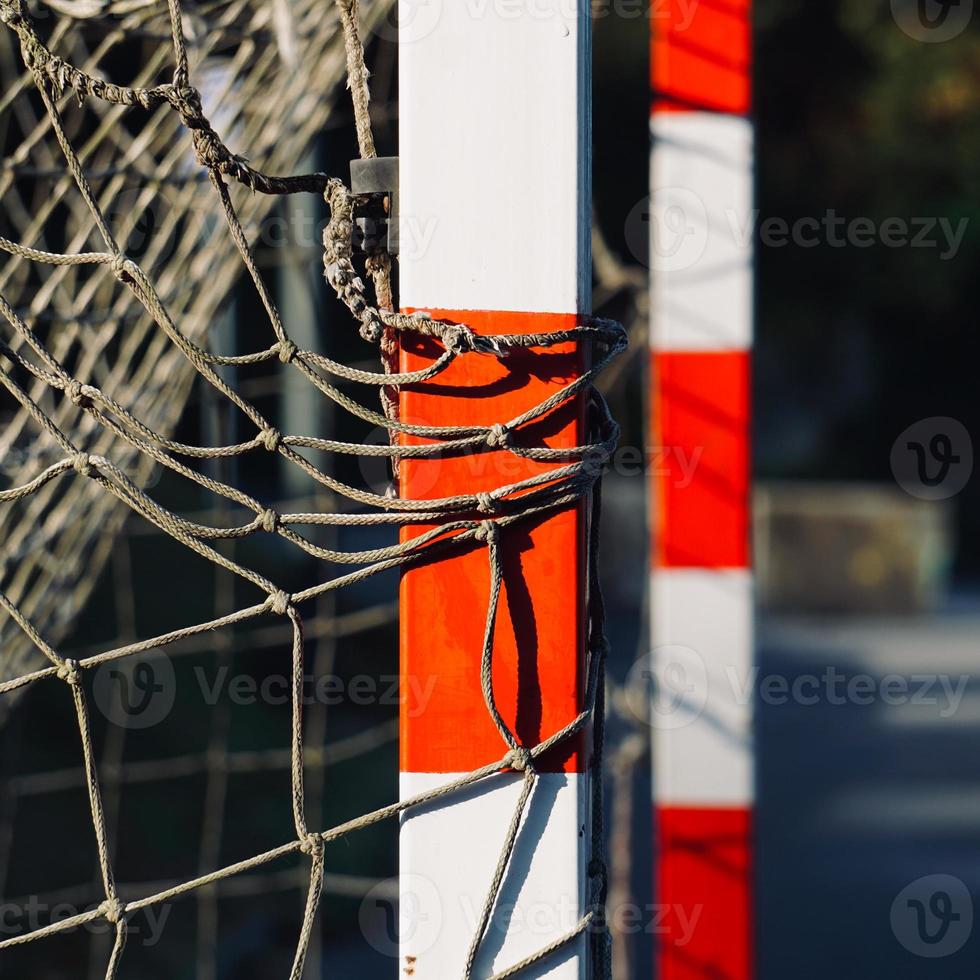 equipamentos de esporte para gol de futebol de rua foto