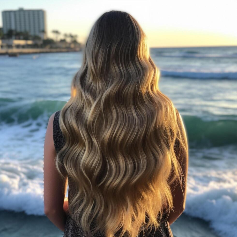 foto do de praia ondas ai gerado