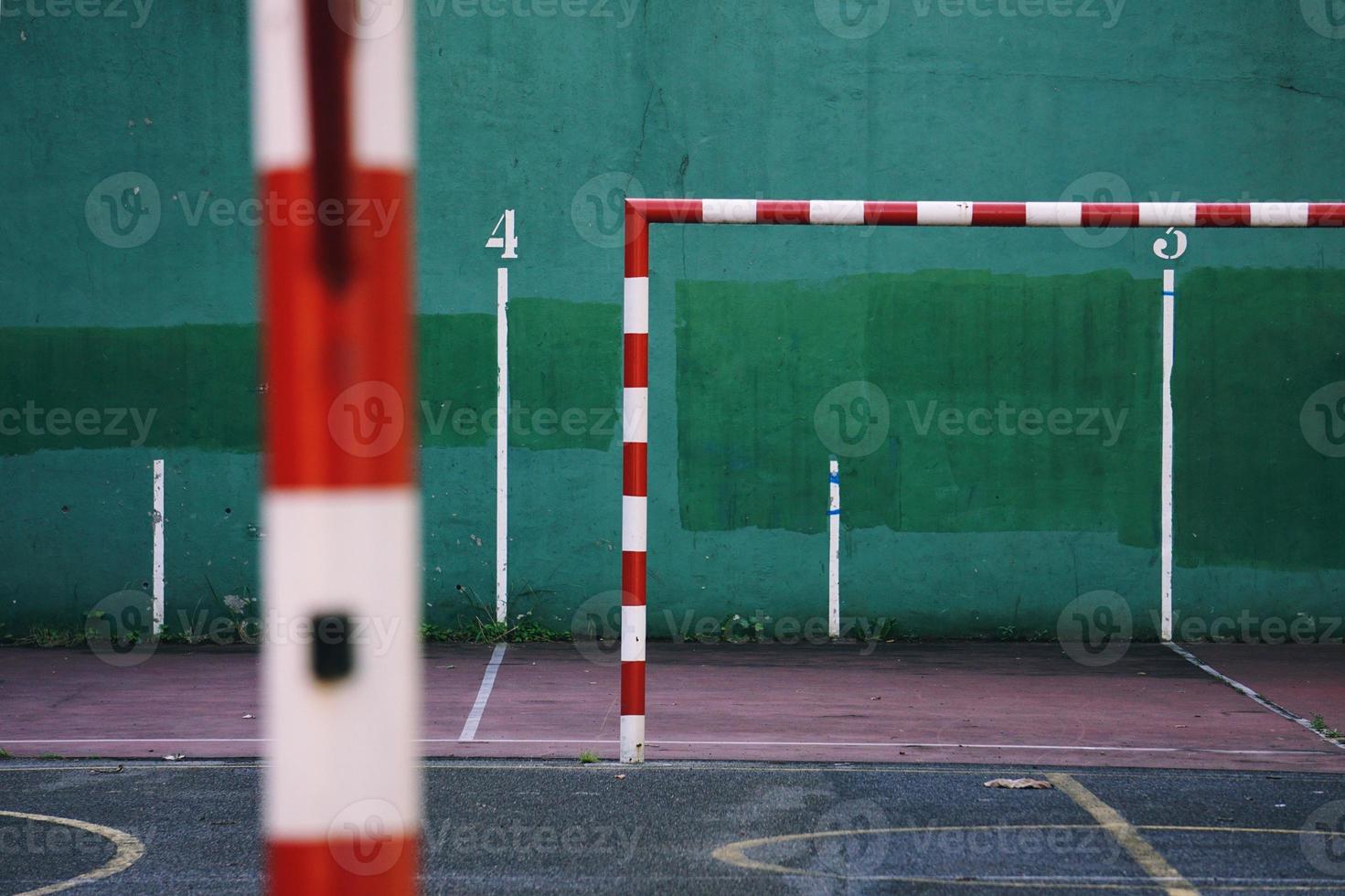 equipamentos de esporte para gol de futebol de rua foto
