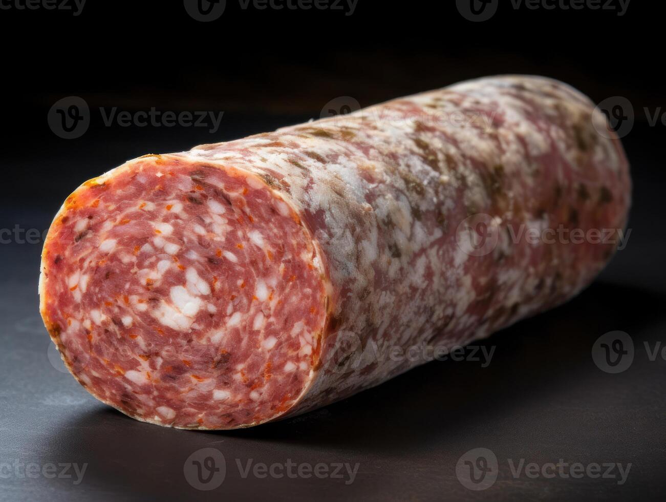 Delicatessen salame linguiça com branco mofo fouet criada com generativo ai tecnologia foto