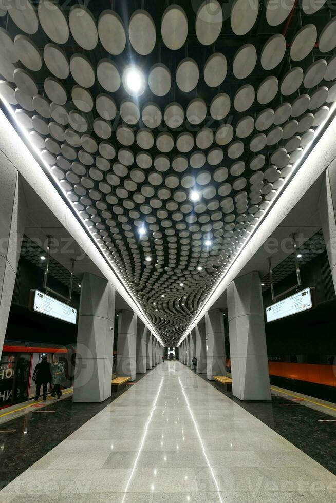 pushkinskaya metro estação - Moscou, Rússia foto