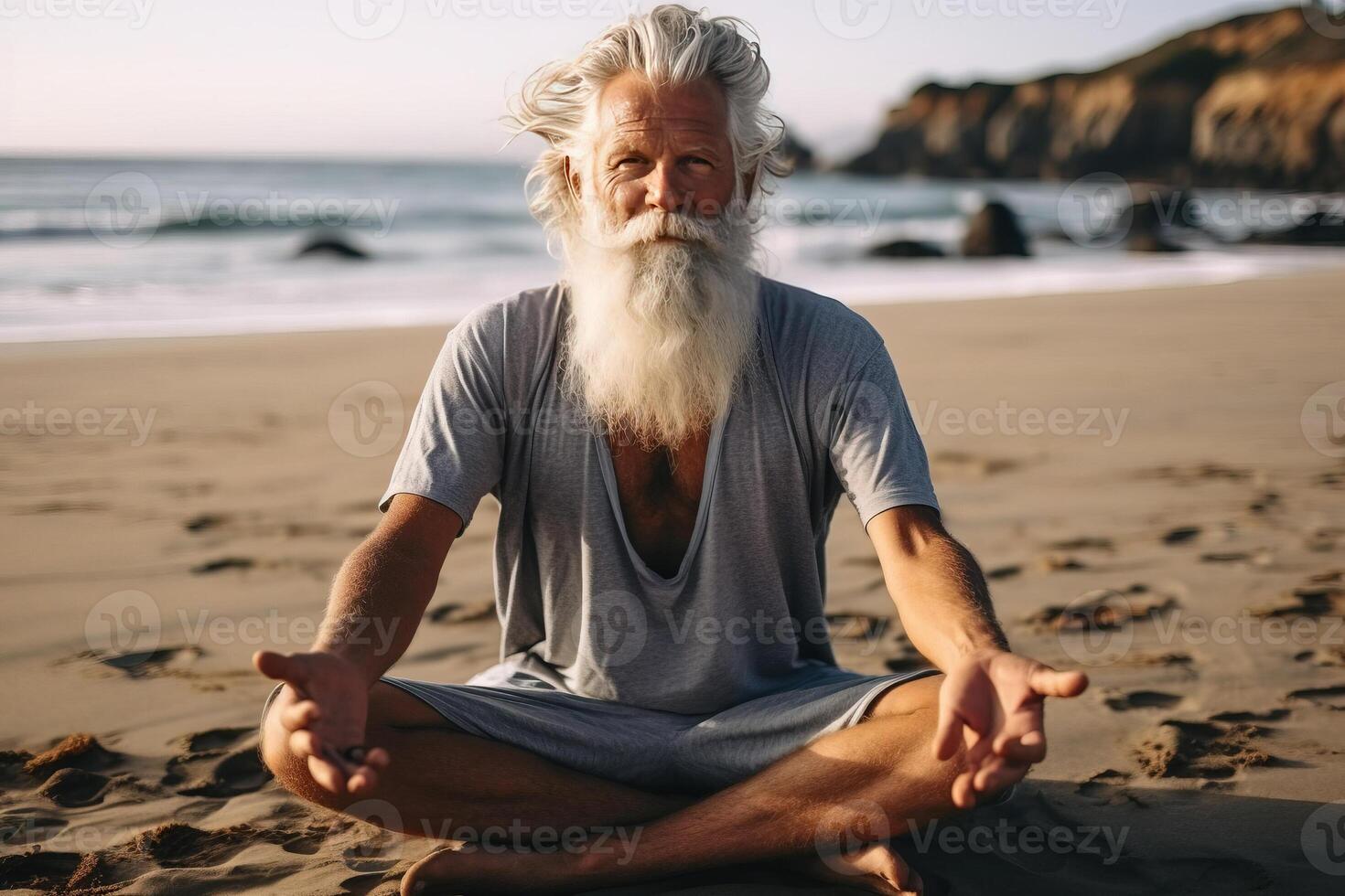 Calmo Idoso Asiático Saudável Com Pêlos Brancos Fazendo Yoga Lotus Posam  Para Meditação Na Grama Verde No Parque Bem-estar Sênior Foto de Stock -  Imagem de retrato, maduro: 214090484