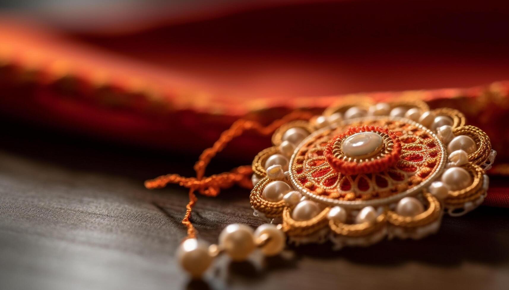 indígena cultura comemora tradicional cerimônia com ornamentado pulseira decoração gerado de ai foto