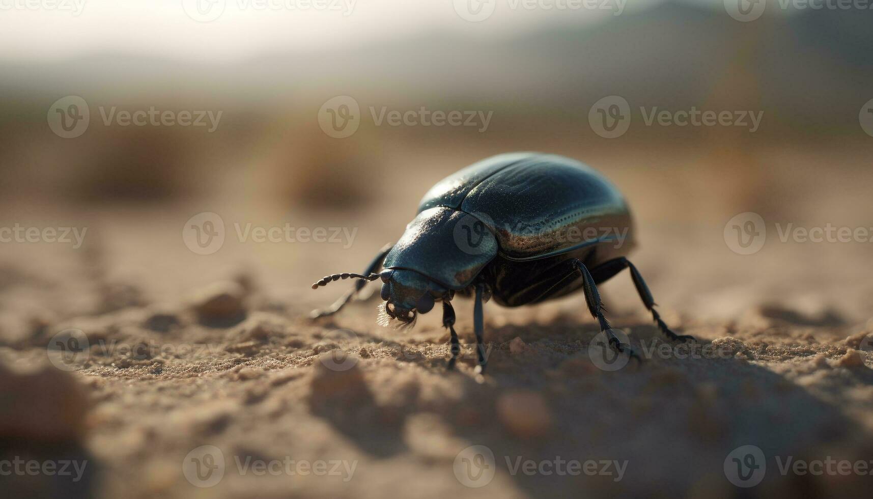 pequeno gorgulho rastejando em verde folha ao ar livre gerado de ai foto