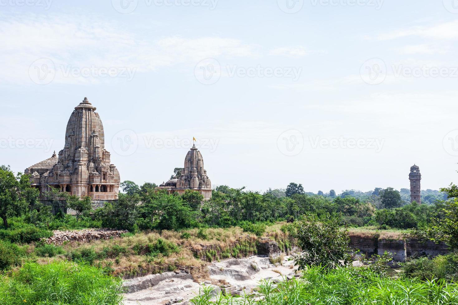 vista do templo do palácio de kumbha, rajasthan, índia foto