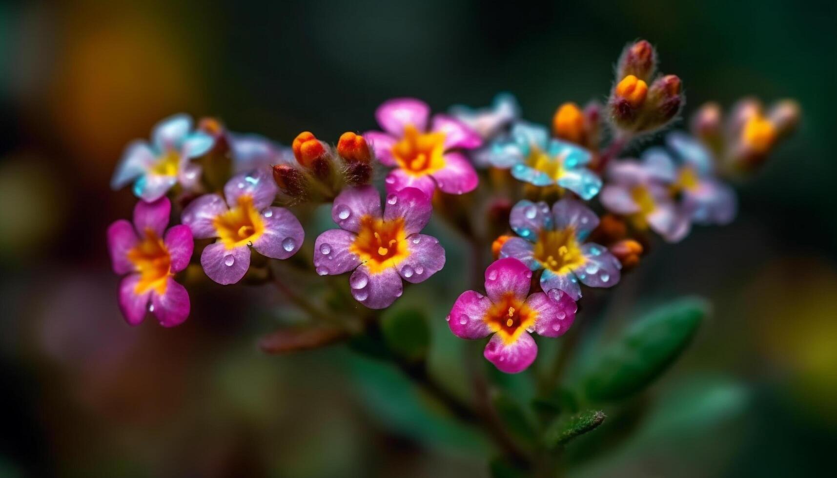 flores silvestres ramalhete vitrines beleza dentro natureza fragilidade e cores gerado de ai foto