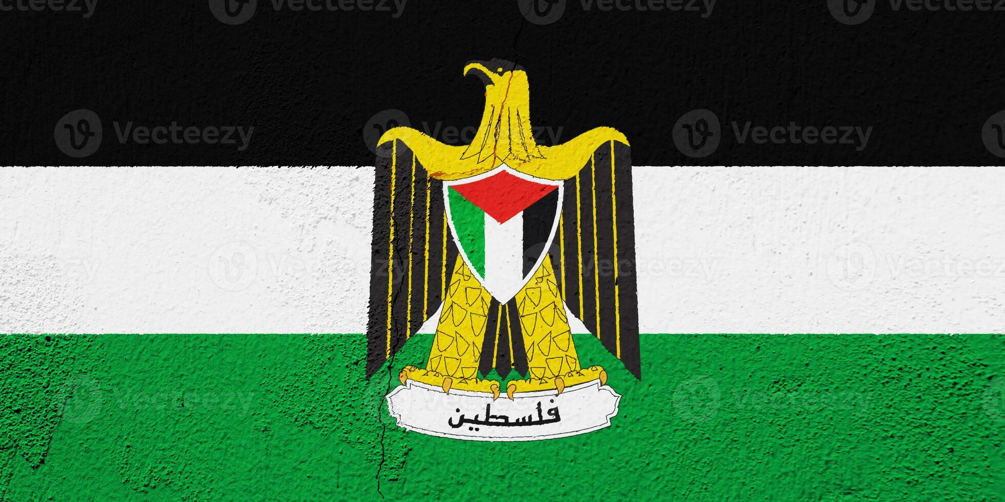 bandeira do Estado do Palestina em uma texturizado fundo. conceito colagem. foto