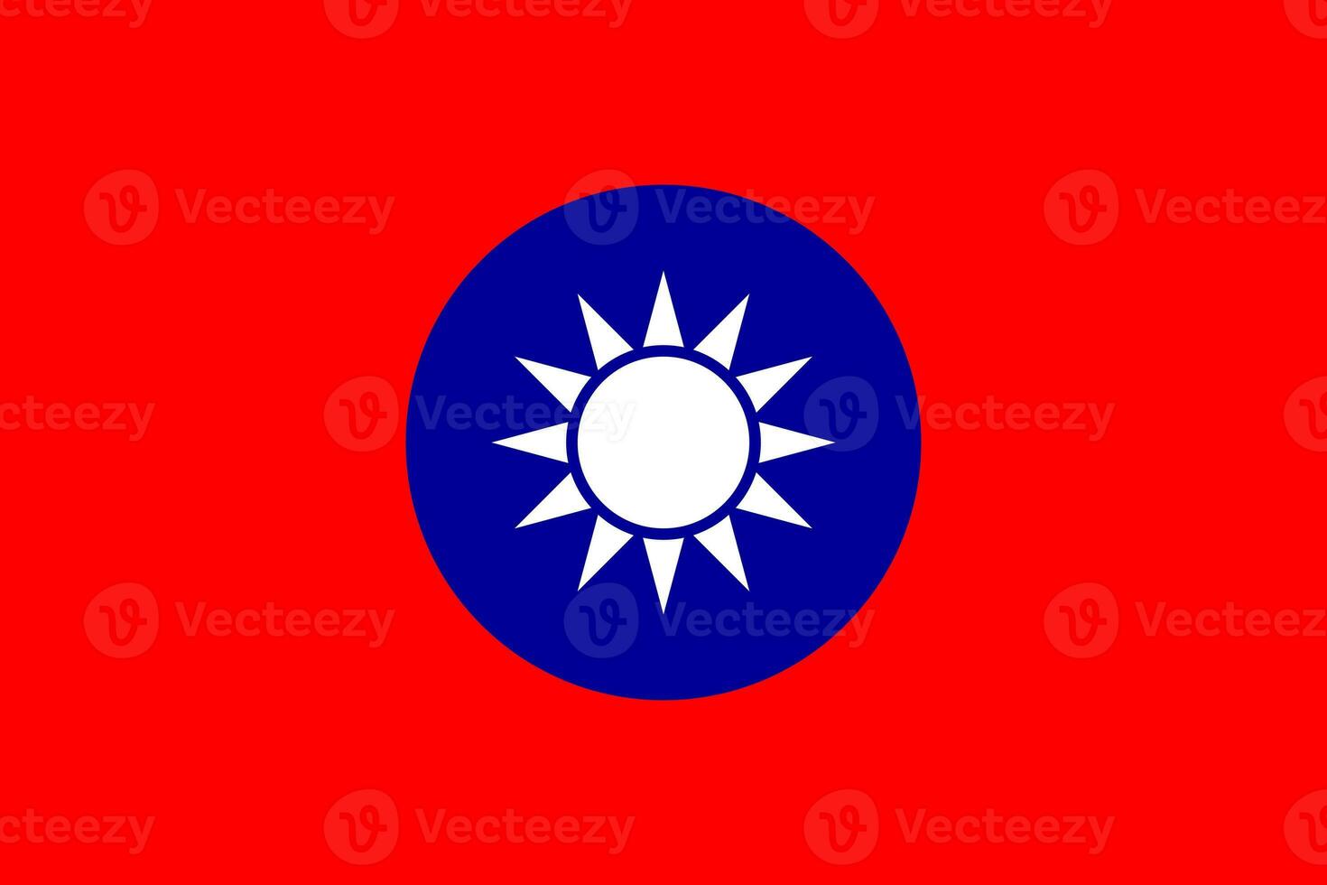 bandeira do a república do China Taiwan. a oficial cores e proporções estão correto. Estado bandeira do Taiwan. Taiwan república do China bandeira ilustração. foto