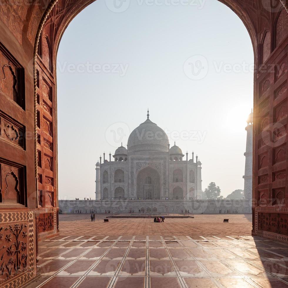 Taj Mahal em Agra, Uttar Pradesh, Índia foto