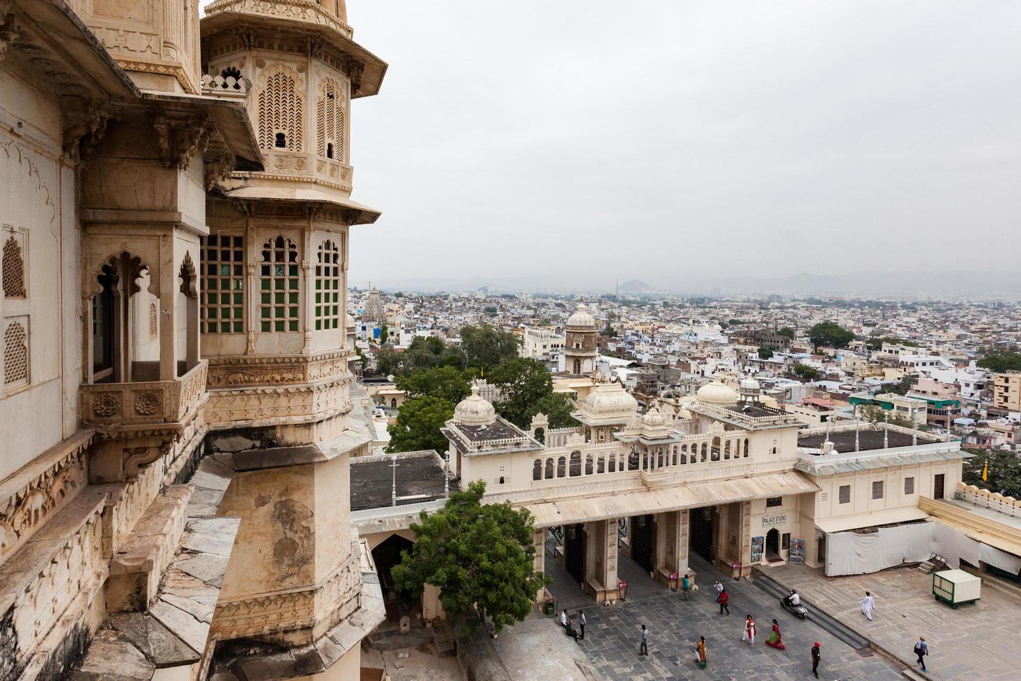 palácio da cidade de udaipur em rajasthan, índia foto