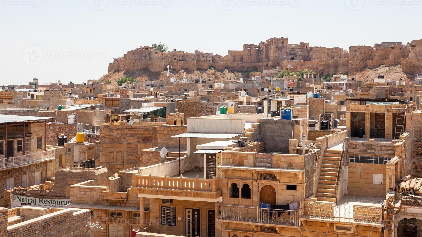 vista de Jaisalmer do forte em Rajasthan, Índia foto