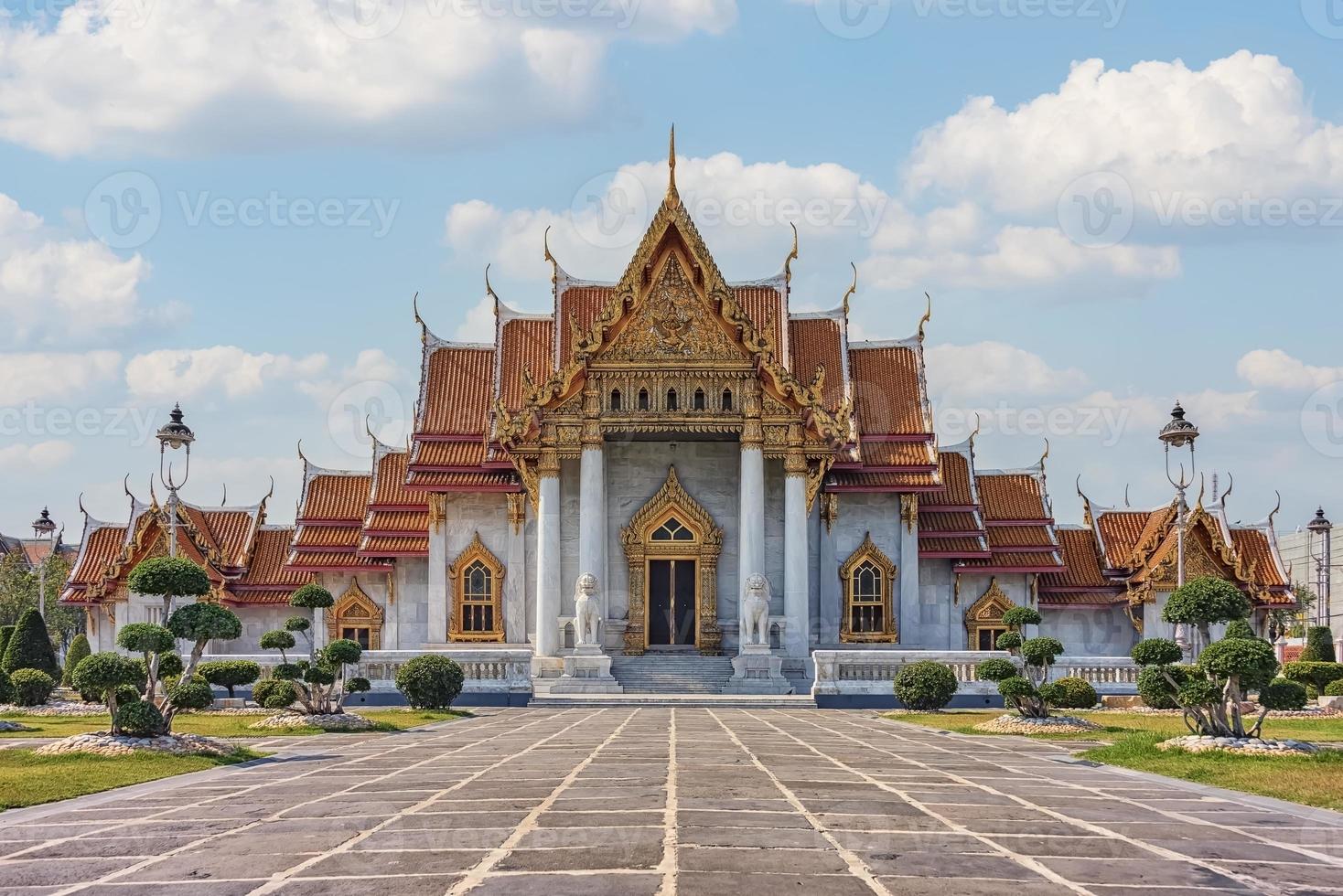 templo de mármore em bangkok foto