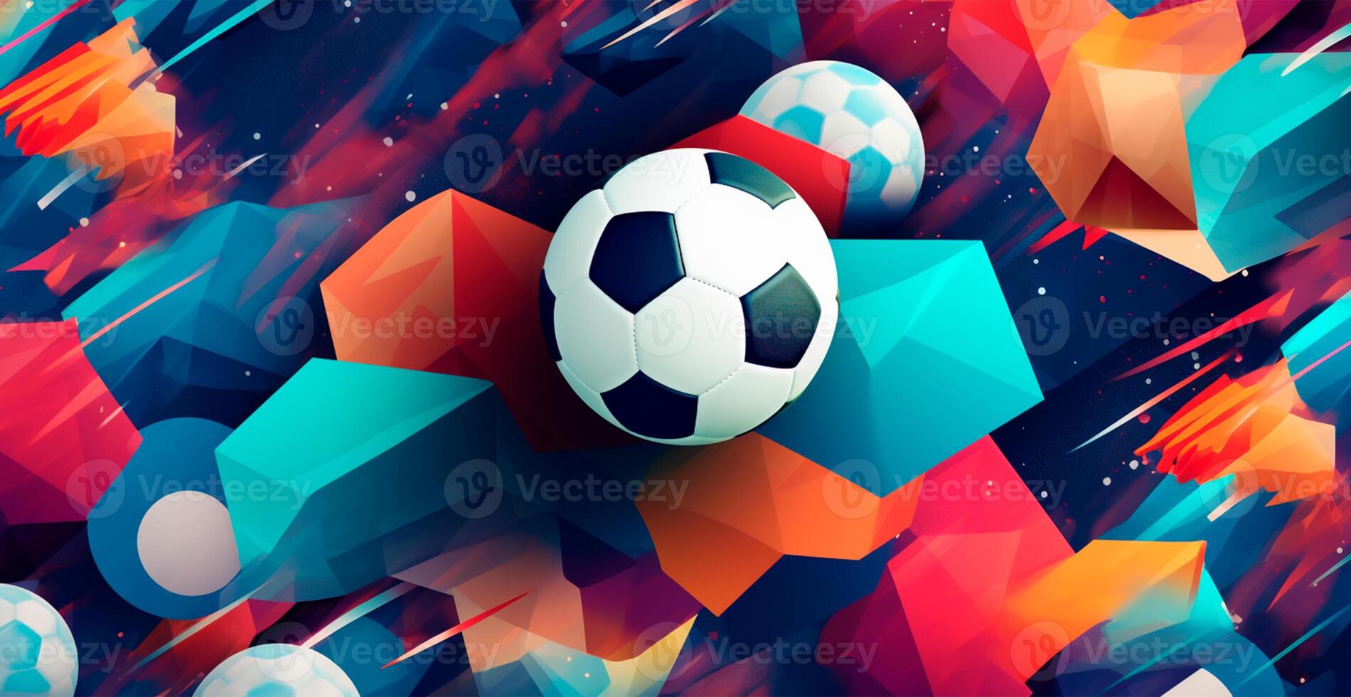 abstrato futebol fundo, Esportes futebol bola - ai gerado imagem foto