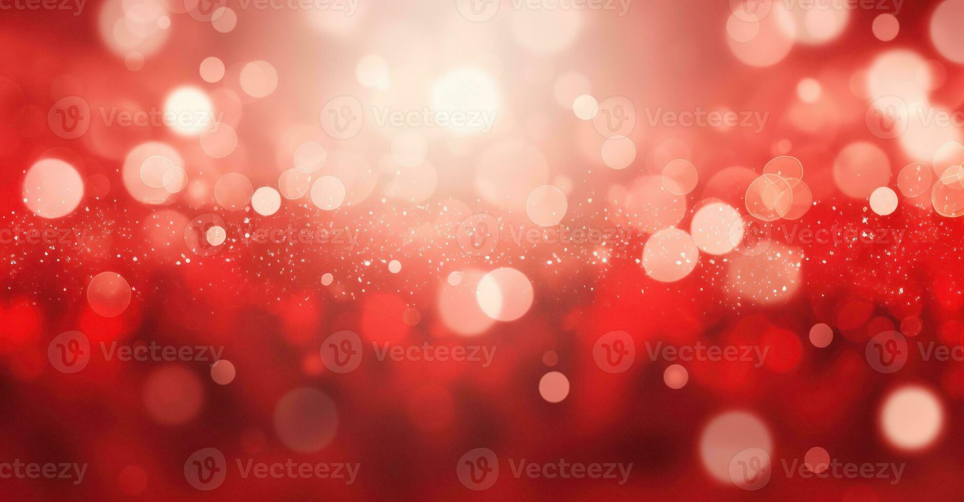vermelho Natal luzes fundo. ilustração ai generativo foto