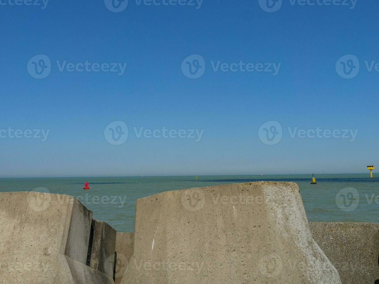 a cidade do ostende e a Belga costa foto