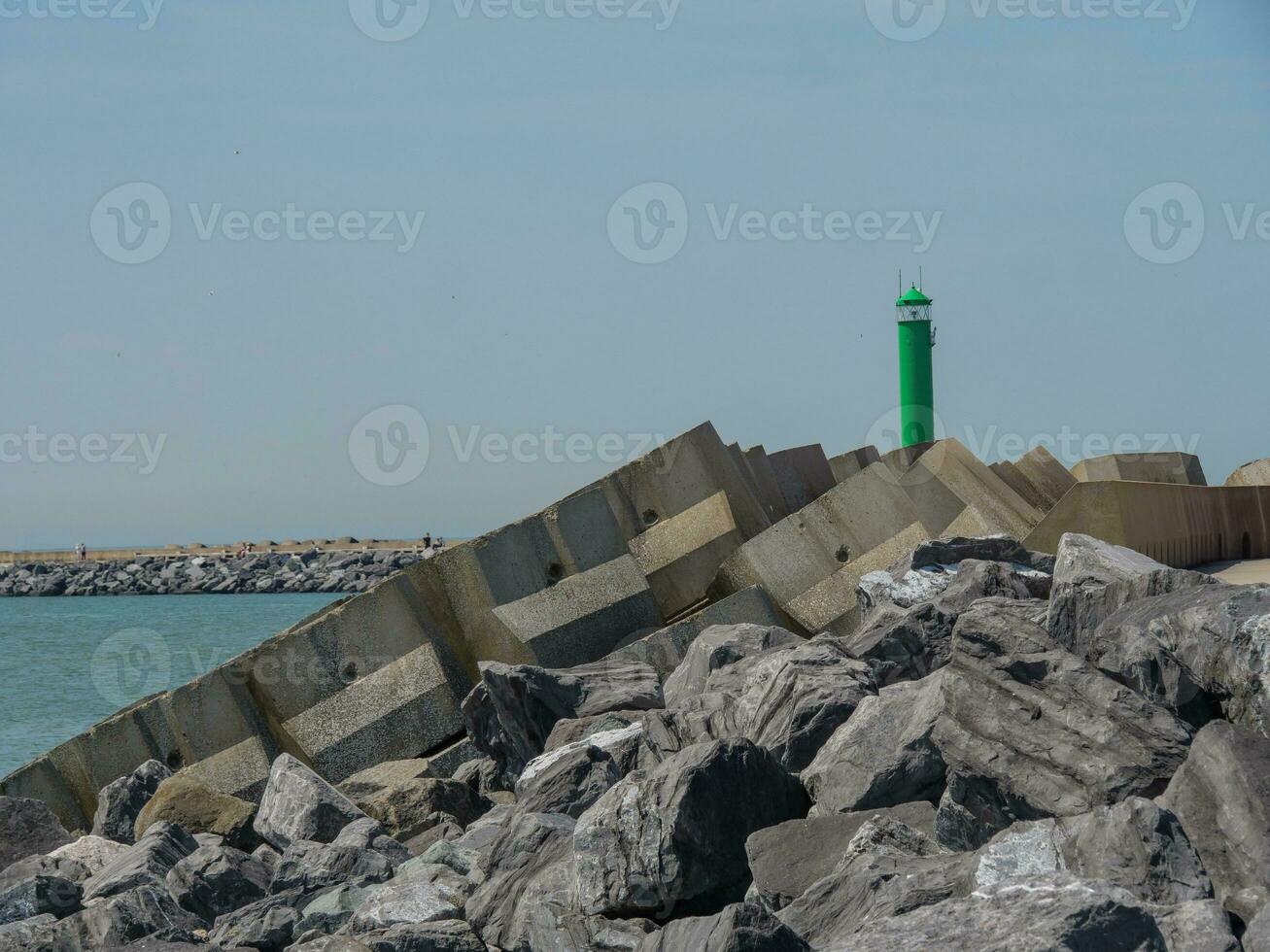 a cidade do ostende e a Belga costa foto