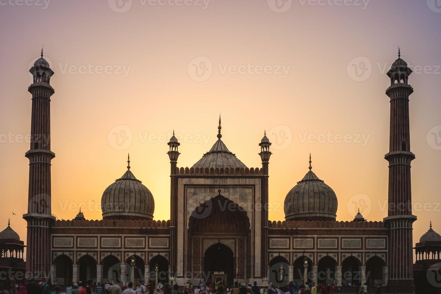masjid jehan numa, também conhecido como jama masjid em deli, na Índia foto