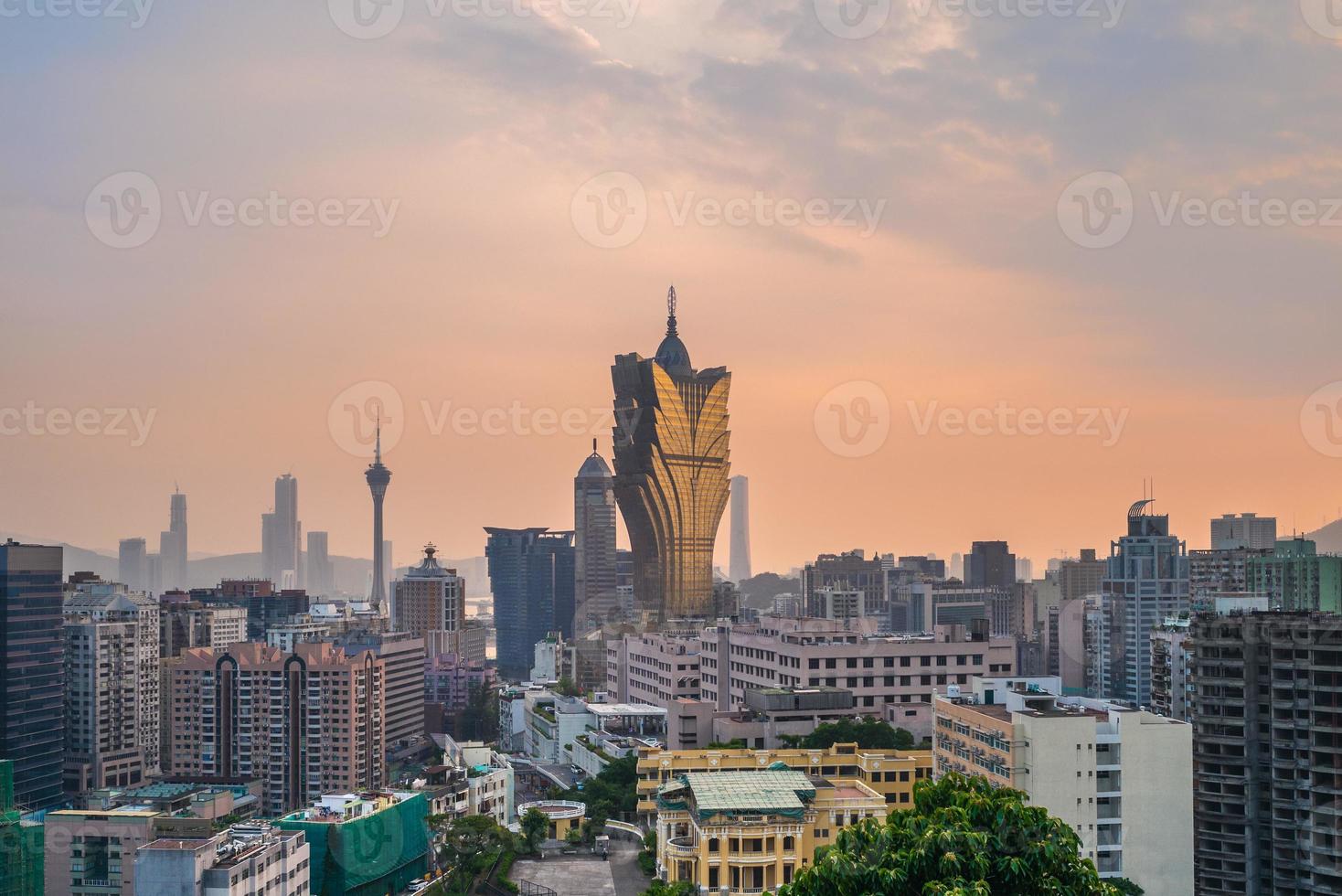 paisagem urbana de macau na china foto