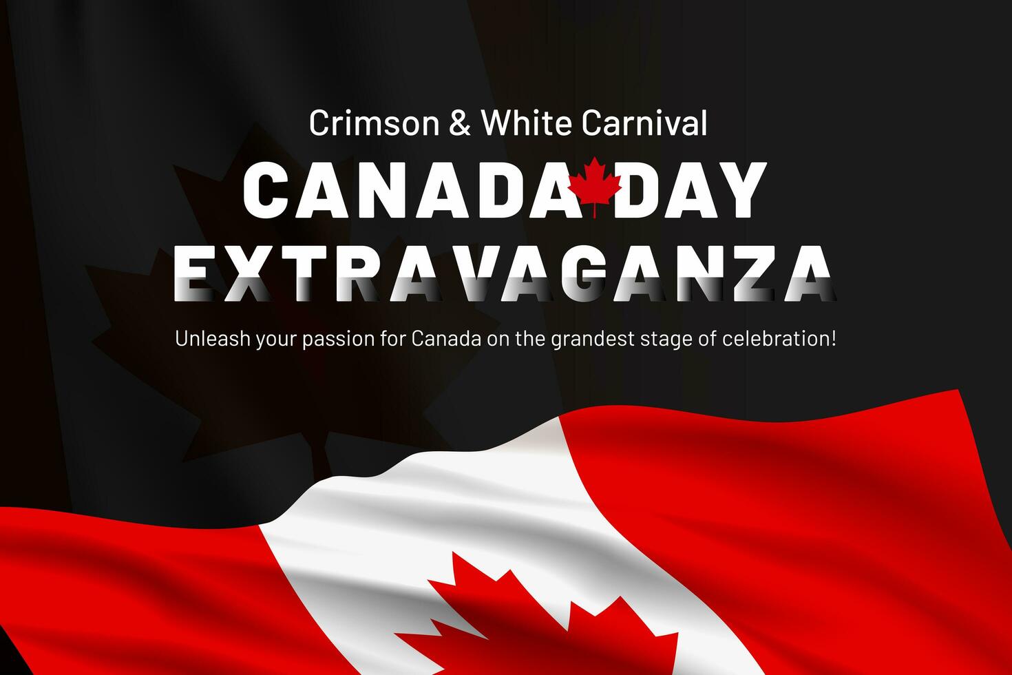 Canadá dia bandeira poster para seu de ativos Projeto dentro Canadá dia foto