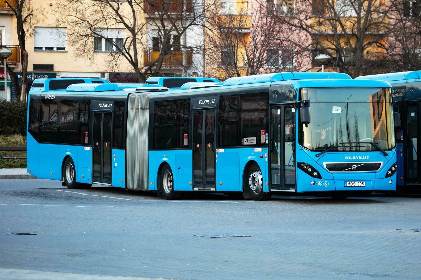 Budapeste público transporte bkk Volvo 7900a ônibus. foto