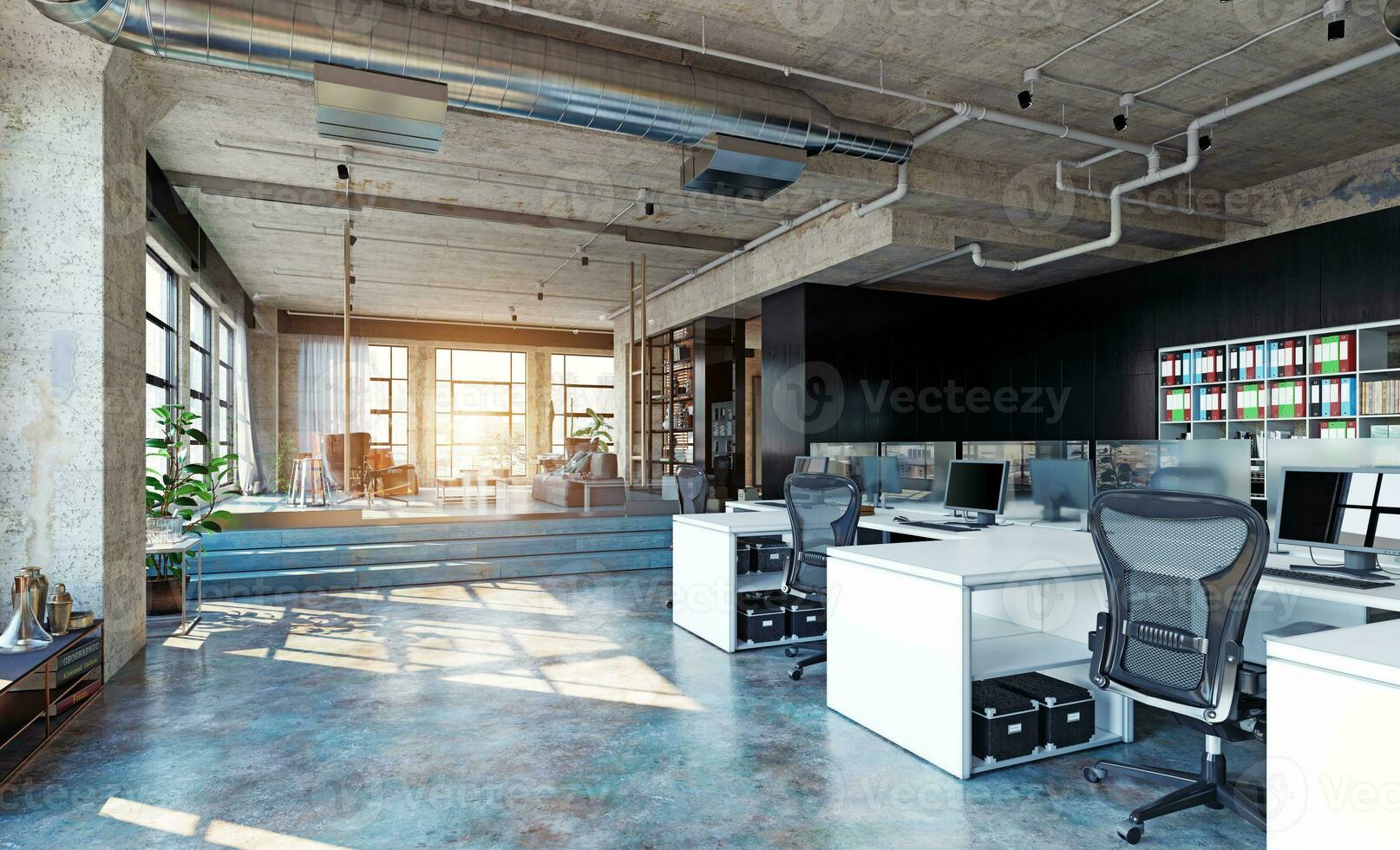 interior moderno do escritório, foto