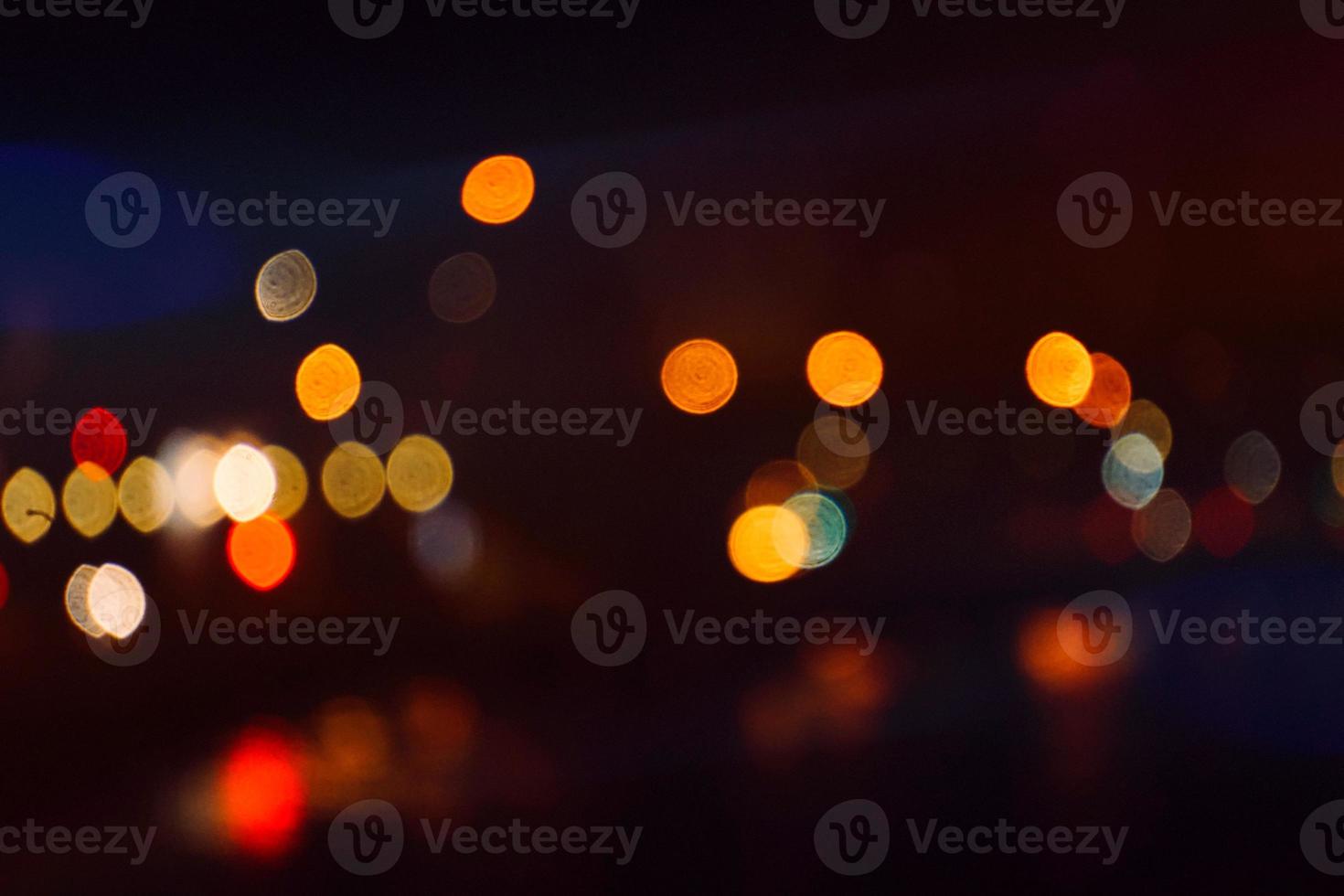 luzes coloridas de boket à noite foto