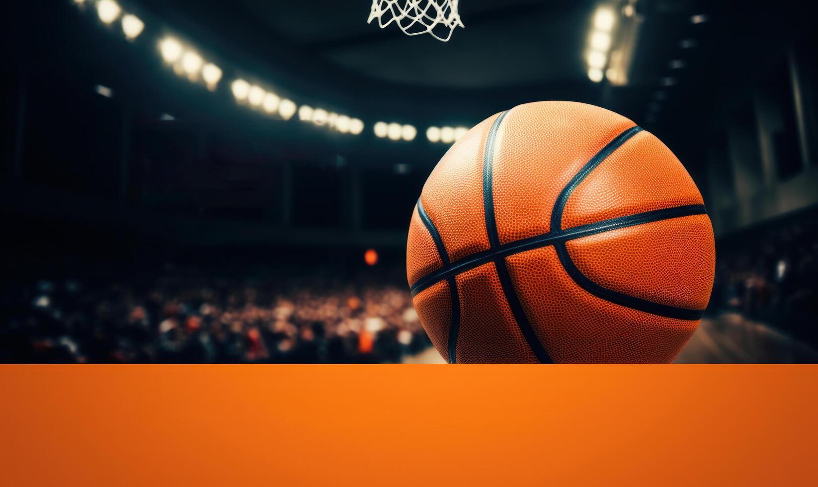 basquetebol publicidade fundo, basquetebol torneio concorrência para social meios de comunicação publicar. generativo ai foto