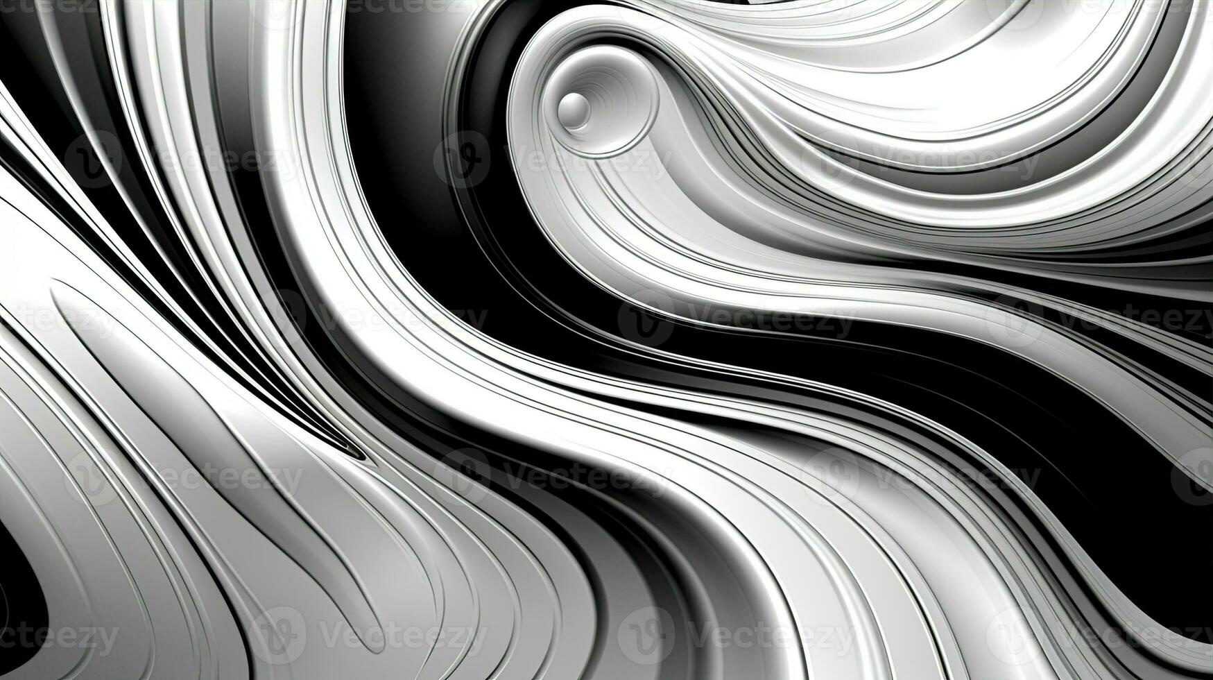 Preto e branco prata abstrato fundo. criada com generativo ai foto