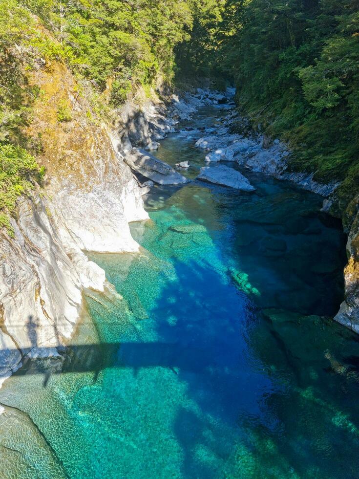 azul piscinas dentro Novo zelândia foto