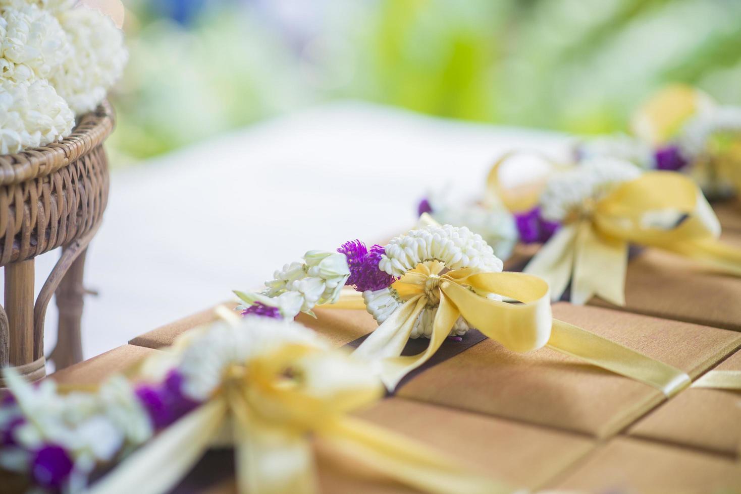 decoração de casamento tailandês foto