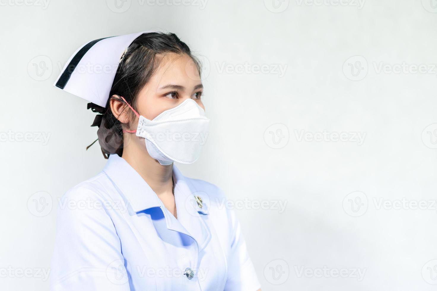 enfermeiras usam máscaras para proteção contra covid do coronavírus 19 foto