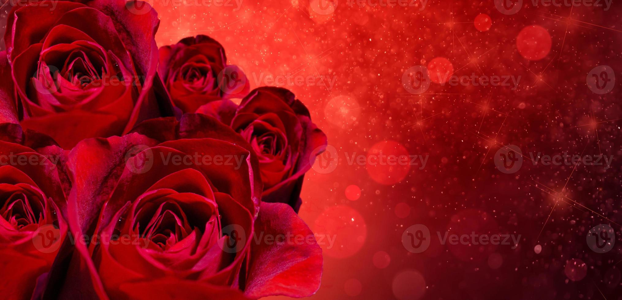 banner rosa vermelha bokeh fundo vermelho tem espaço para inserir texto foto