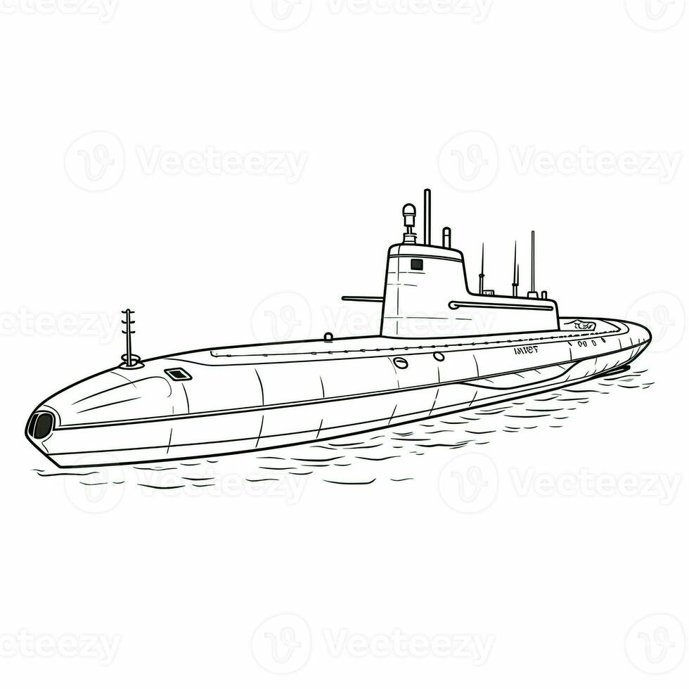 marinha submarino ai gerado foto