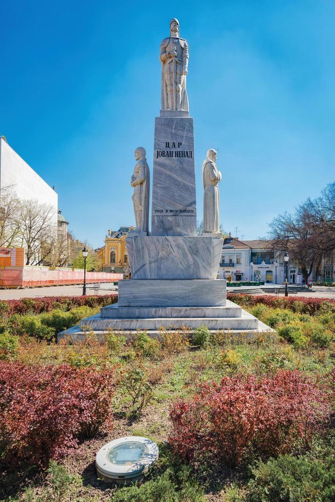 subotica, sérvia, 01 de abril de 2017 - monumento ao imperador jovan nenad em subotica foto