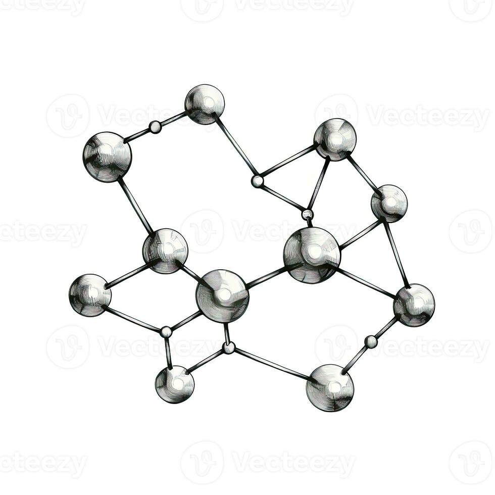 médico molecular estrutura ai gerado foto