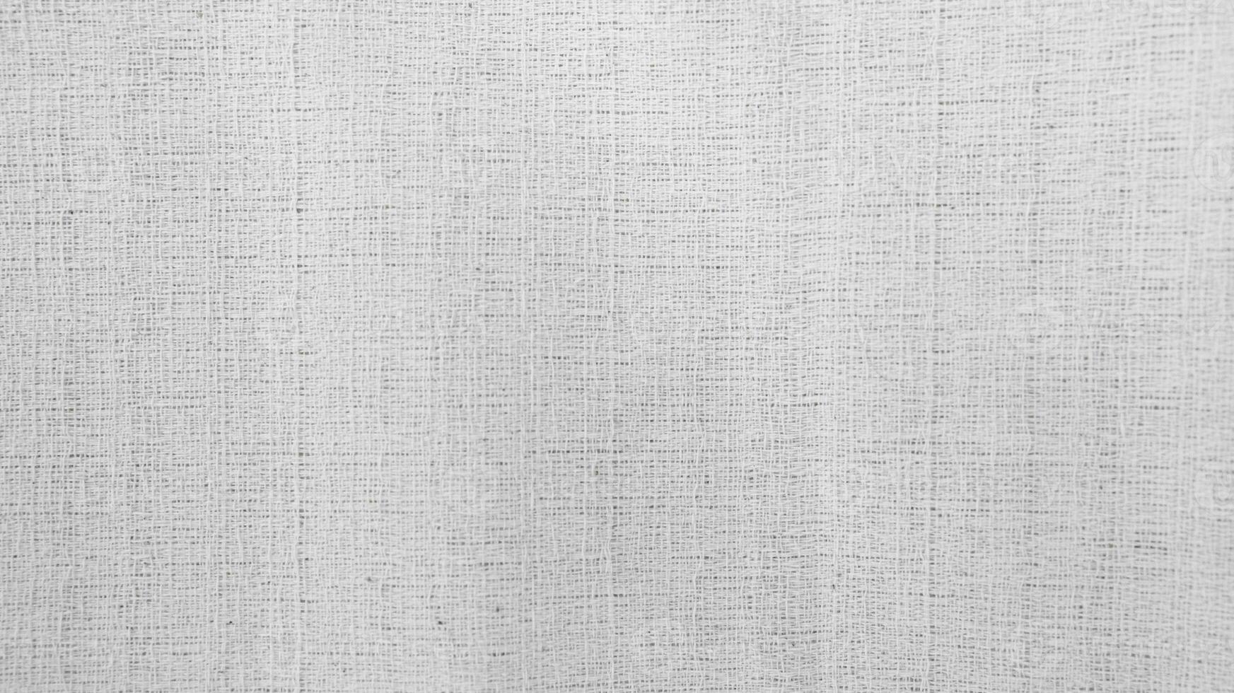 orgânico tecido algodão pano de fundo branco linho tela de pintura amassado natural algodão tecido natural feito à mão linho topo Visão fundo orgânico eco têxteis branco tecido linho textura foto