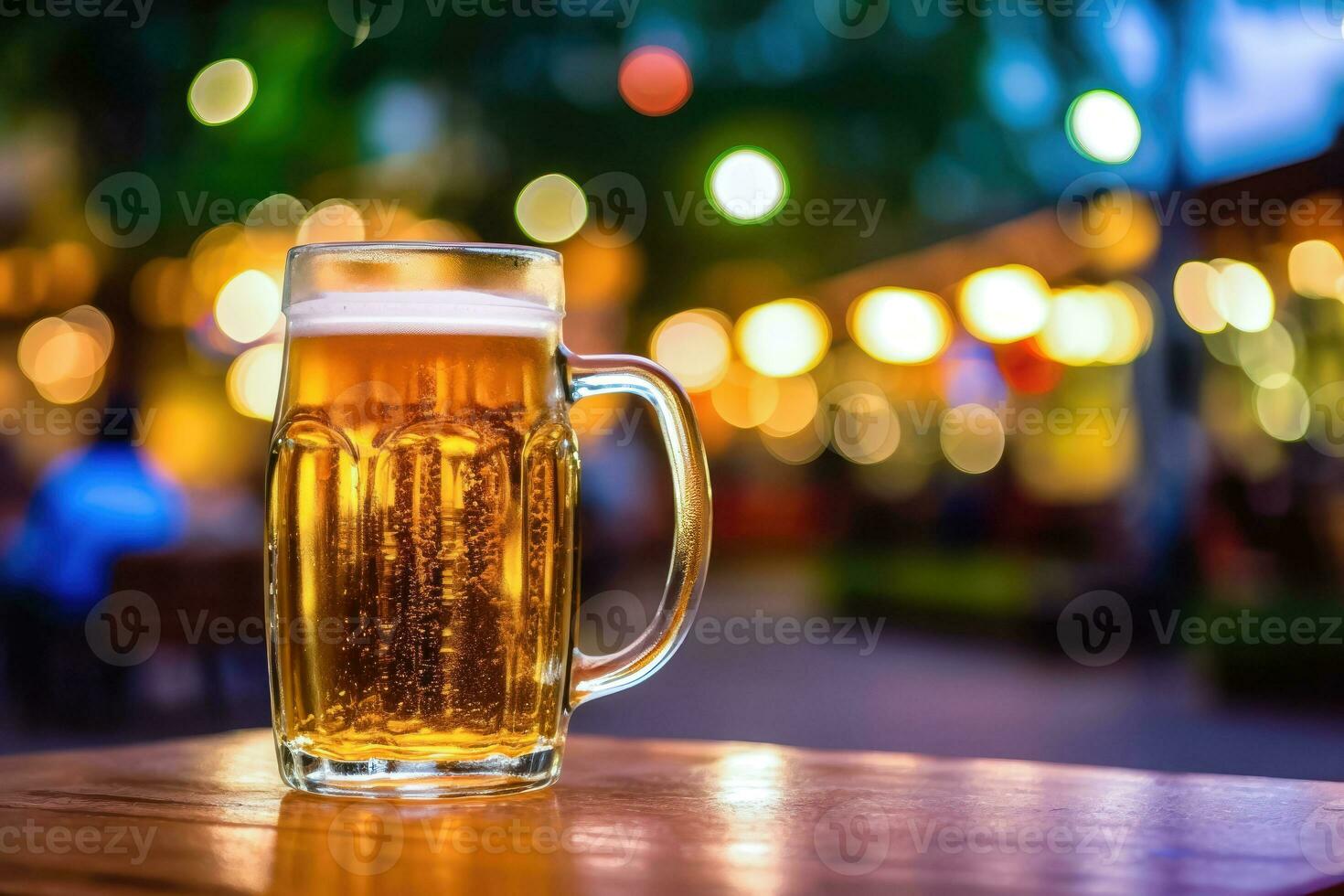 Felicidades para oktoberfest - apreciar uma vidro do recentemente fabricado Cerveja - generativo ai foto