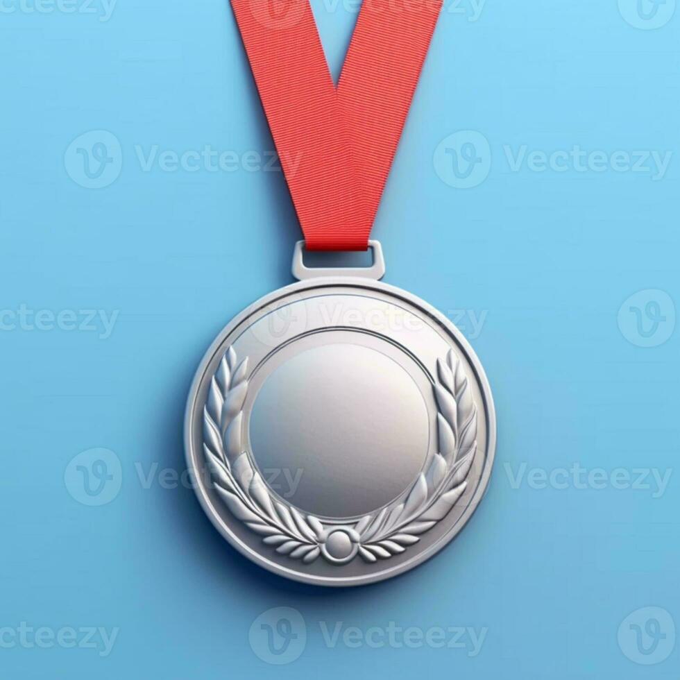 medalha vencedora para concorrência e classificação, ai gerado foto