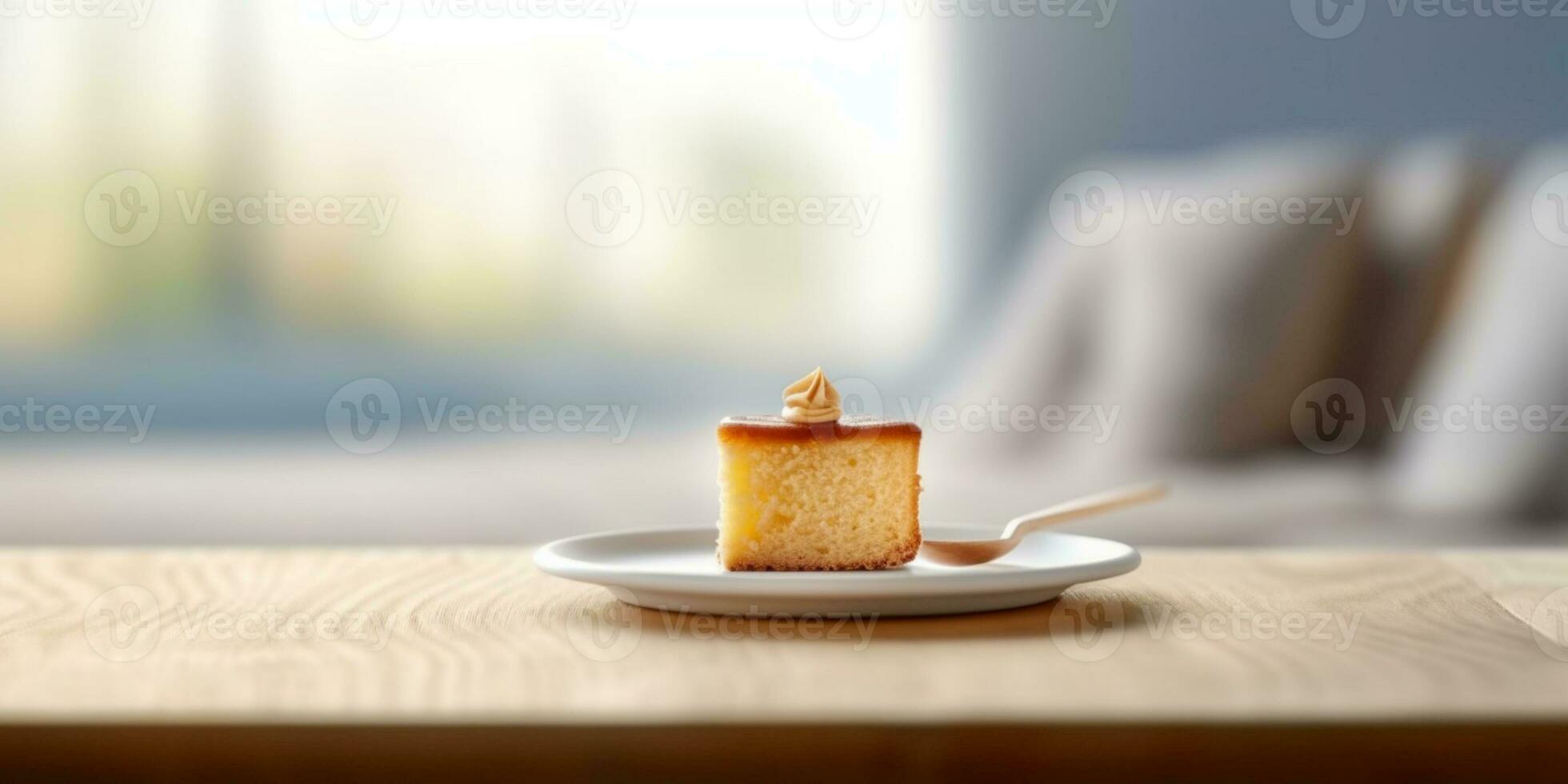 japonês queijo bolo café da manhã ou lanche. ai gerado foto