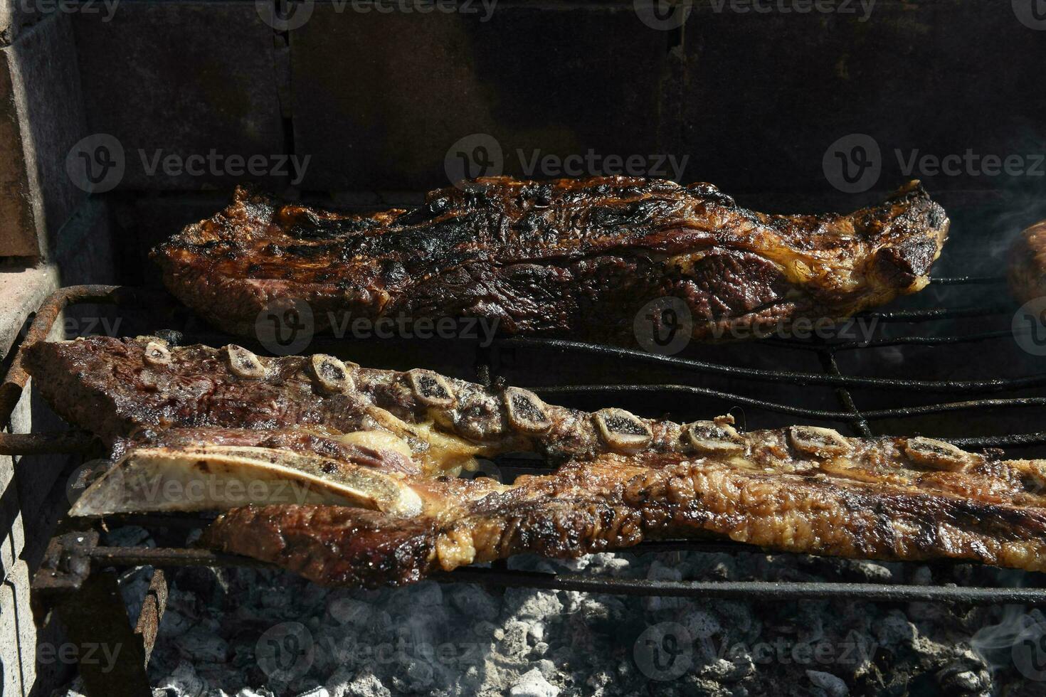 churrasco, grelhado vaca carne , tradicional Argentino cozinha foto