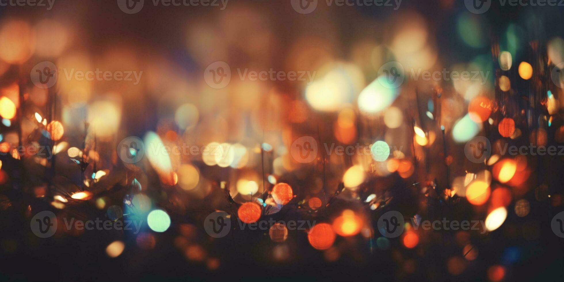 mágico abstração - bokeh fundo com abstrato luzes e fundo. generativo ai, foto