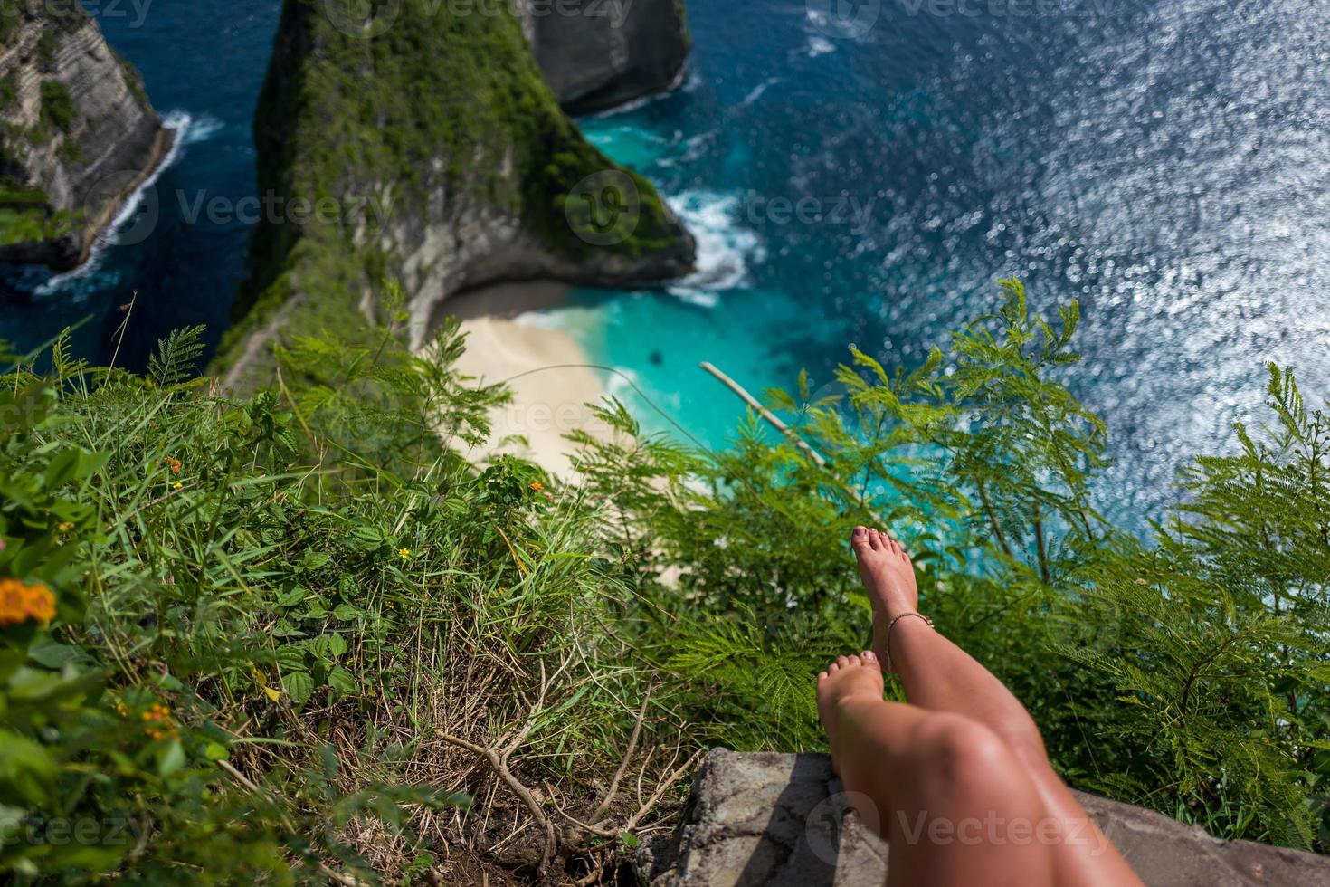 a ilha nusa penida na indonésia foto