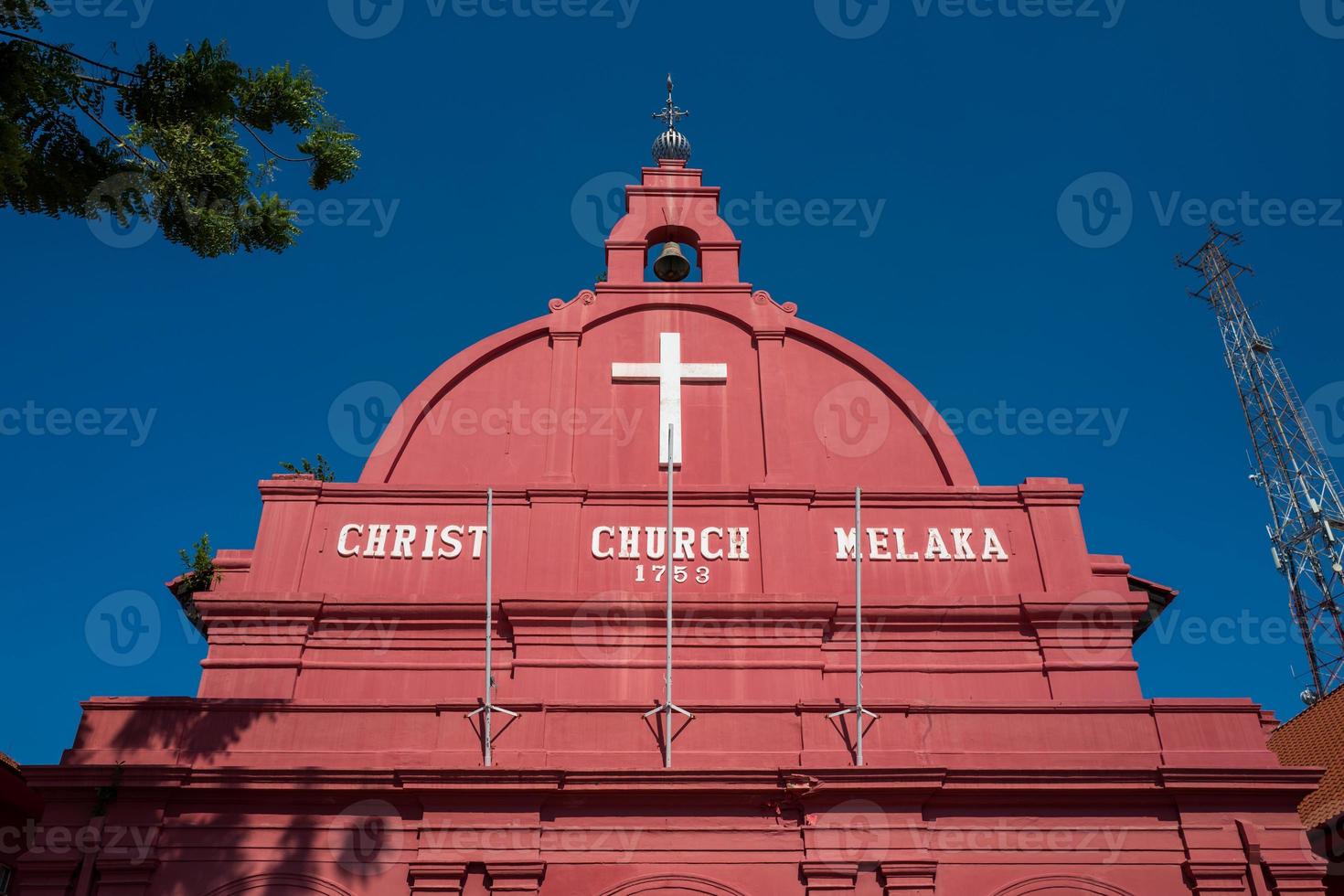 a igreja de cristo em malaca na malásia foto