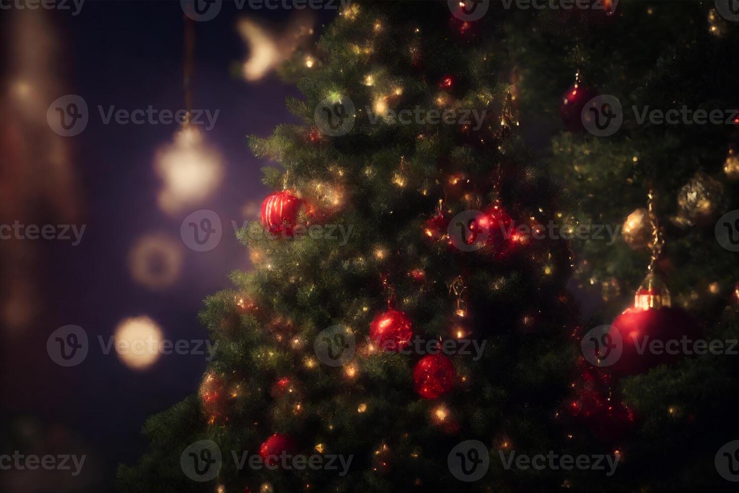 Natal decorações fundo com texto espaço ai gerado foto