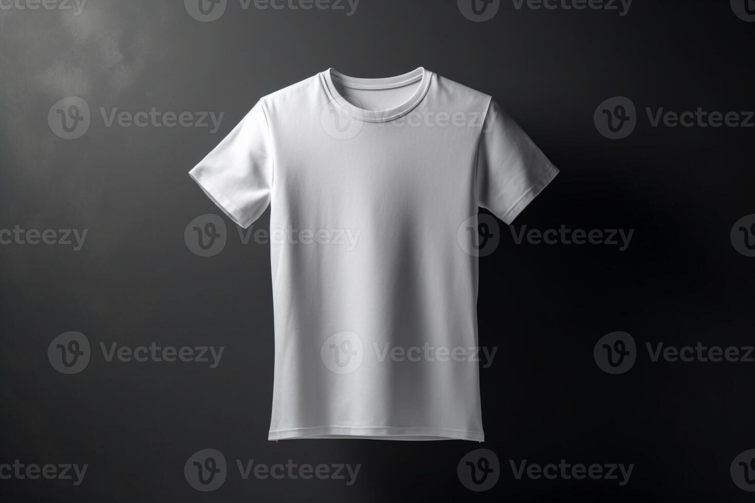 Todos os propósitos traje, 3d esvaziar branco camiseta brincar para qualquer ocasião,3d render ai gerado foto