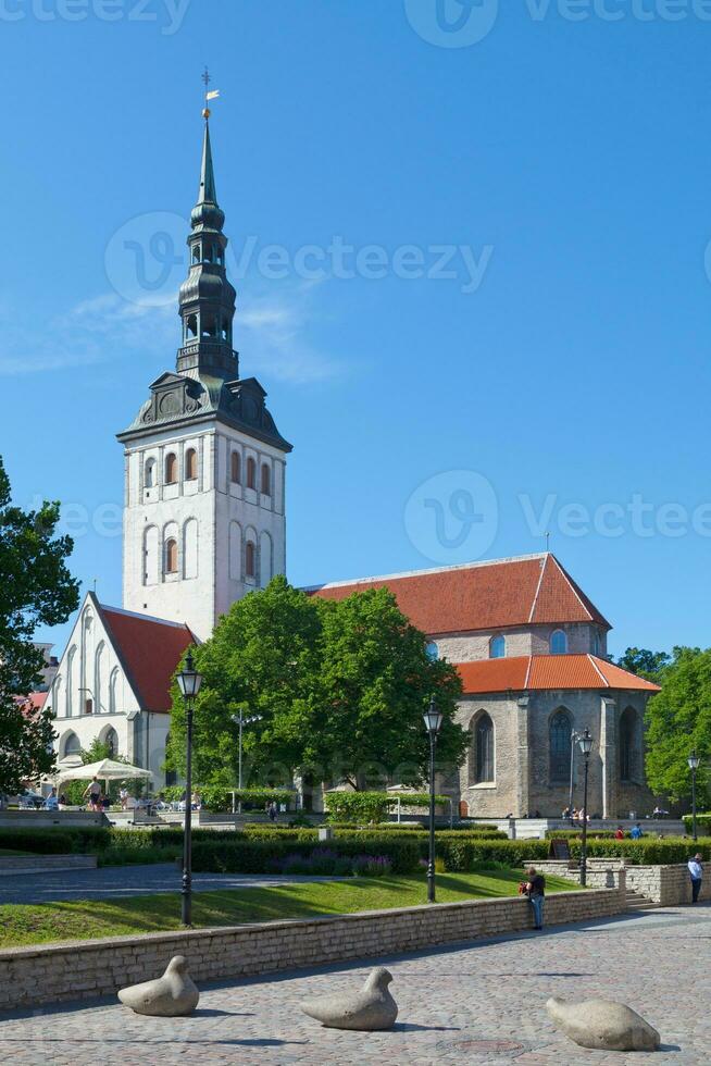 Igreja do santo nicholas dentro Tallinn foto