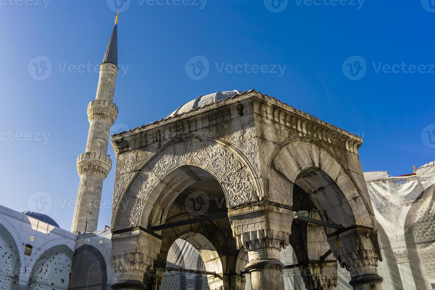Mesquita do Sultão Ahmed Mesquita Azul em Istambul, Turquia foto