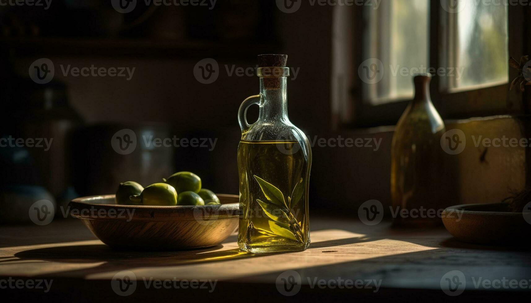 recentemente escolhido azeitonas crio orgânico cozinhando ingrediente gerado de ai foto