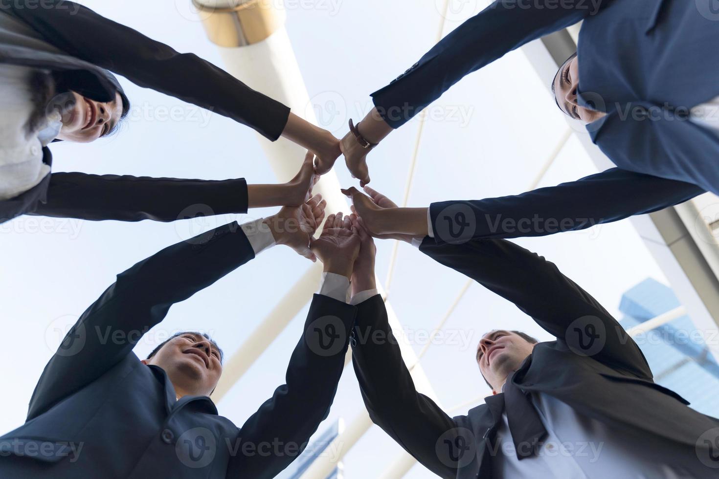 conceito de sucesso e trabalho em equipe foto