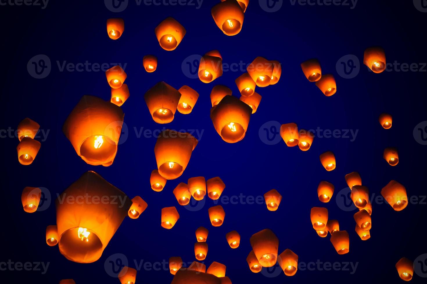 festival da lanterna do céu de pingsi em taipei, taiwan foto